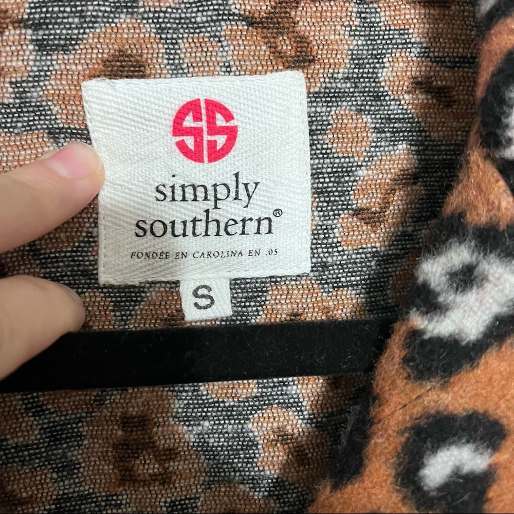 Simply Southern Leopard Cheetah Shacket - Picture 8 of 8